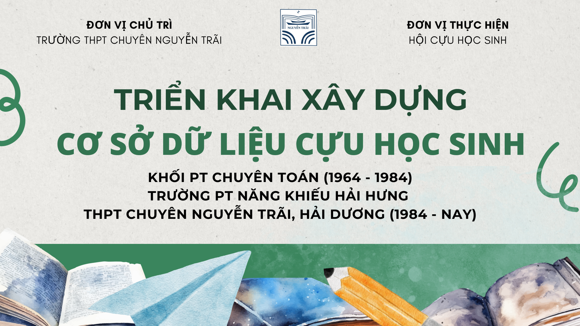 Thư ngỏ về việc xây dựng Cơ sở dữ liệu Cựu học sinh